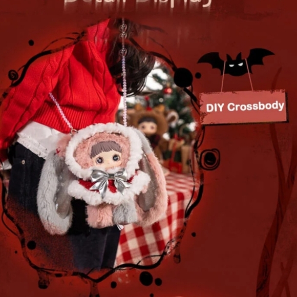 Maymei Winter Weirdness Series Plush NIB - Christmas Bunny - Picture 5 of 6